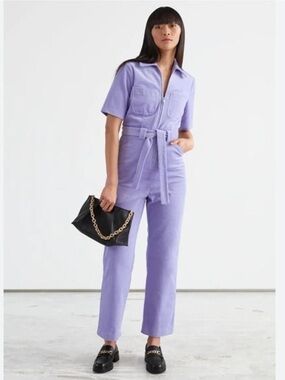 &other stories lavender jumpsuit